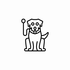 dog training icon sign vector
