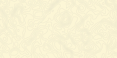 a light yellow topographic map pattern with contour  wave lines creating a seamless and textured map wallpaper background design.