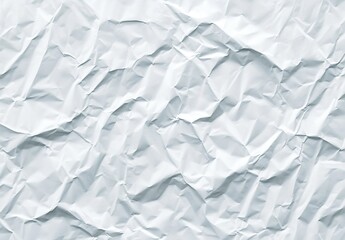 Obraz premium Crinkled white paper texture