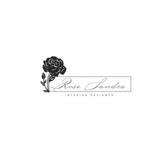 Floral Rose Logo. Elegant, nice and creative flower logo for various design projects. Rose logo can be used as symbols, icons, or others template.