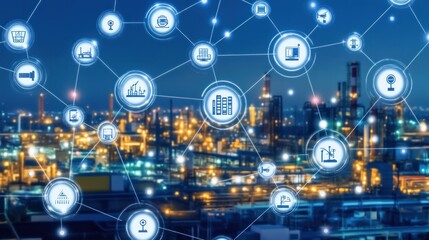 Industrial night automation and digital connection