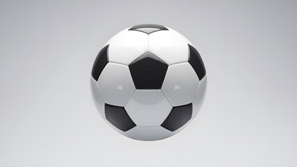 Naklejka premium Classic Black and White Soccer Ball High-Resolution Image