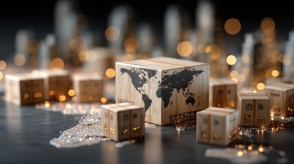 Business concept showcasing product localization strategy in dynamic and realistic setting