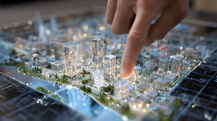 Interactive Augmented Reality City Map Exploring Urban Planning and Real Estate