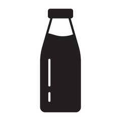 Bottle icon. Milk bottle icon. Milk jar icon.