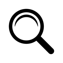 Magnifying glass icon, magnifier icon. Loupe icon. 
