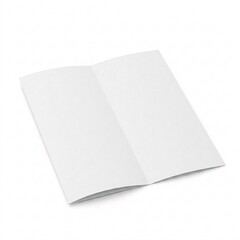 Blank white softcover book or magazine isolated on a white background. Empty paperback for mockup