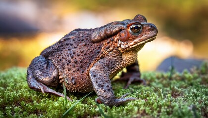 Obraz premium common toad frog bufo bufo