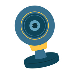 Computer Accessories and Devices in a Flat Style Illustration