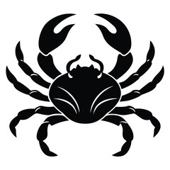 blue crab on white background