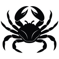 blue crab on white background