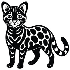 vector illustration of a cat