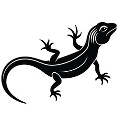 vector illustration of a lizard