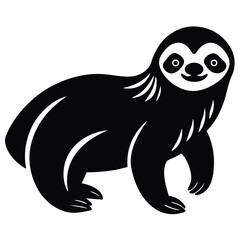 vector illustration of a cartoon lion