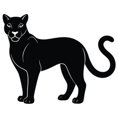 black dog vector illustration
