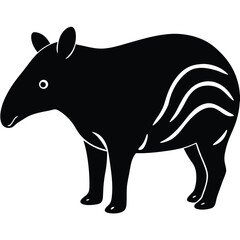 vector illustration of a rhinoceros