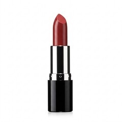 Pink cream lipstick in a black tube, cosmetic product, makeup item, lip color, beauty accessory.