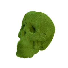 Skull Grass PNG 3d render