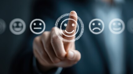 Customer service satisfaction and success concept, visualized with elements representing positive feedback and efficient support, showcasing client success stories