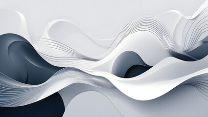 Elegant Waves of Abstract Motion created by Generative AI.