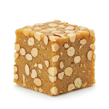 Uzbek food Qaymoqli Bodom Creamy Almond Sweet Ground almonds are mixed with clotted cream (qaymoq) and sugar, forming a dense, luxurious treat similar to marzipan but softer and creamier 