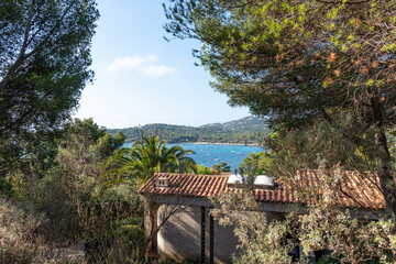 Camping on the Cote d'Azur with view on sea