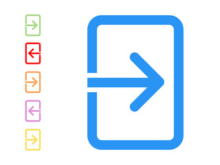 vector illustration of mobile log in