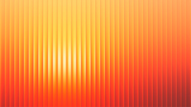 Glowing golden sunset light with summer energy. Vibrant orange and yellow gradient lines with fractal glass effect create radiant pattern full of sunshine and joy. Perfect for bright seasonal design