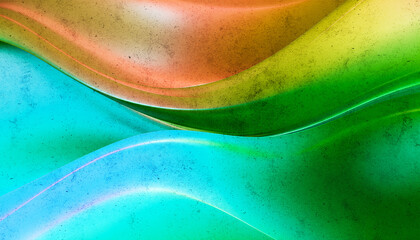 Formas abstractas fluidas en tonos de azul, púrpura y rosa, semejando olas o tela en movimiento.Sinfonía fluida de color y movimiento, evocando serenidad y abstracción onírica en movimiento.