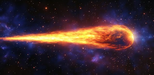 Fototapeta premium A stunning 360-degree nebula panorama in equirectangular projection serves as an environment map in the space background, which is also available in HDRI spherical panorama format, complete with