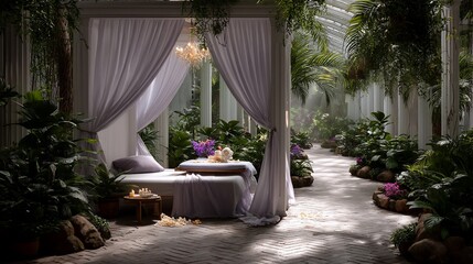 Obraz premium Luxurious, indoor garden spa