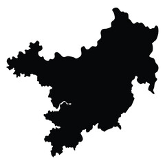 Obraz premium map of china with highlighted