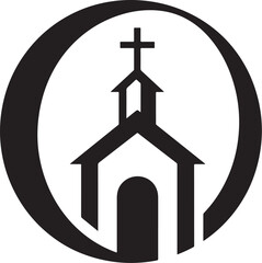 Church vector logo icon