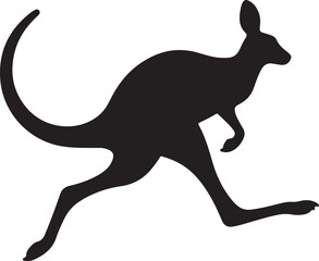 kangaroo vector silhouette