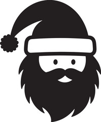 Santa black silhouette Design Santa Claus