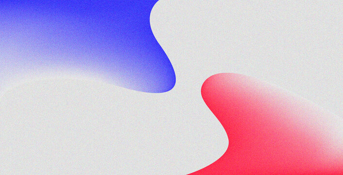 Modern Red and Blue Fluid Gradient Abstract Background with Soft Organic Shapes on Light Gray Canvas for Stylish Design Templates and Digital Use