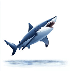 Obraz premium Shark vector icon, isolated on white background - 