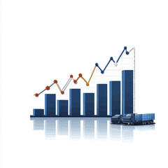 Trade vector icon, isolated on white background  -  