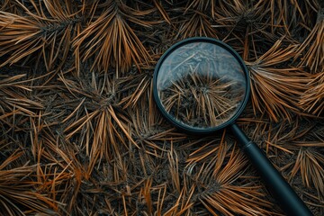 stylish natural background pine needles