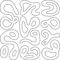 Soft Shape Outline icon Silhouettes