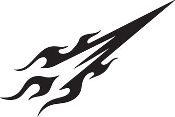 Hot Race Fire Flame Silhouette