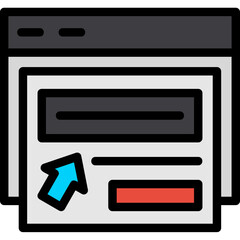 News Subscription Line Filled Icon