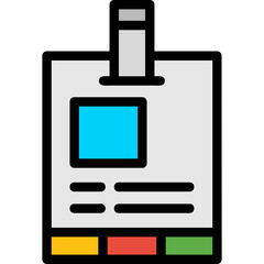 Press Pass Line Filled Icon