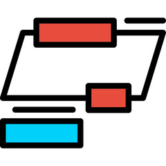 News Ticker Line Filled Icon