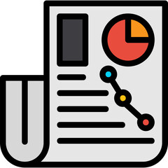 News Database Line Filled Icon