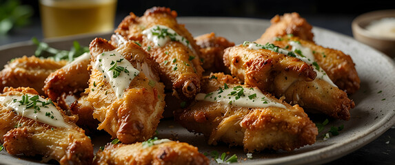 Parmesan Garlic Chicken Wings