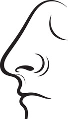 Nose Black and Nose Clip Art vector