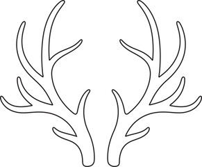 Deer Antler Tattoo Design