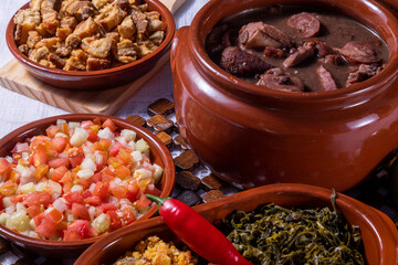 Feijoada, the Brazilian cuisine tradition and typical food