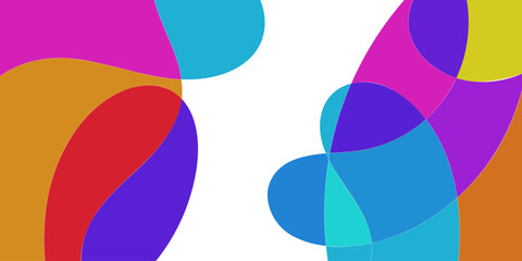 Vector Background of colorful liquid and fluid for summer collection, Cards, Posters, Flyers, Discs. Editable Background with Clipping Mask. Vector.